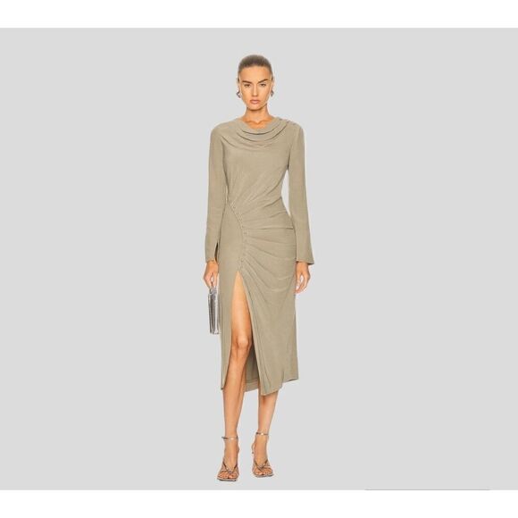 JONATHAN SIMKHAI BRYANNA MIDI DRESS Size 2 - Picture 4 of 9